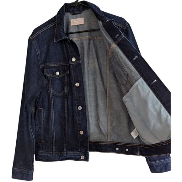 Everlane The Shrunken Denim Jacket 100% Cotton Women's M - Picture 5 of 7